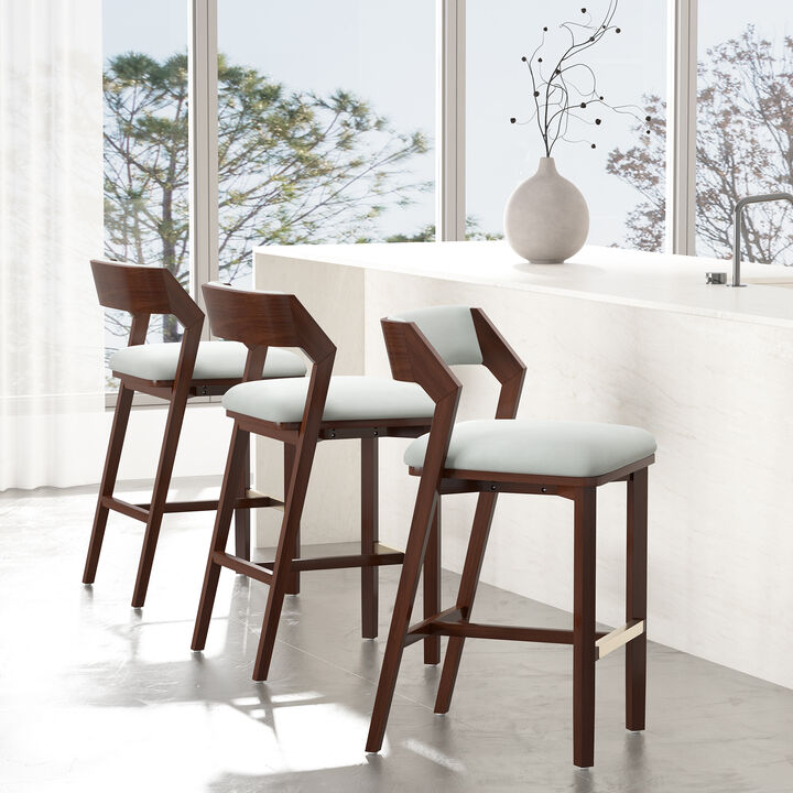 Patricia White Barstools (Set of 3)