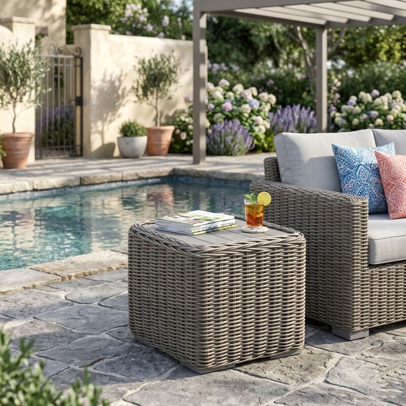 Teva Outdoor End Table Wicker image number 3