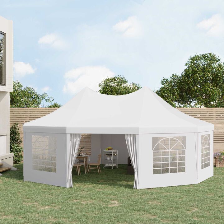 Large Outdoor Party & Wedding Tent w/ Column-Less Space & Weather Resistance