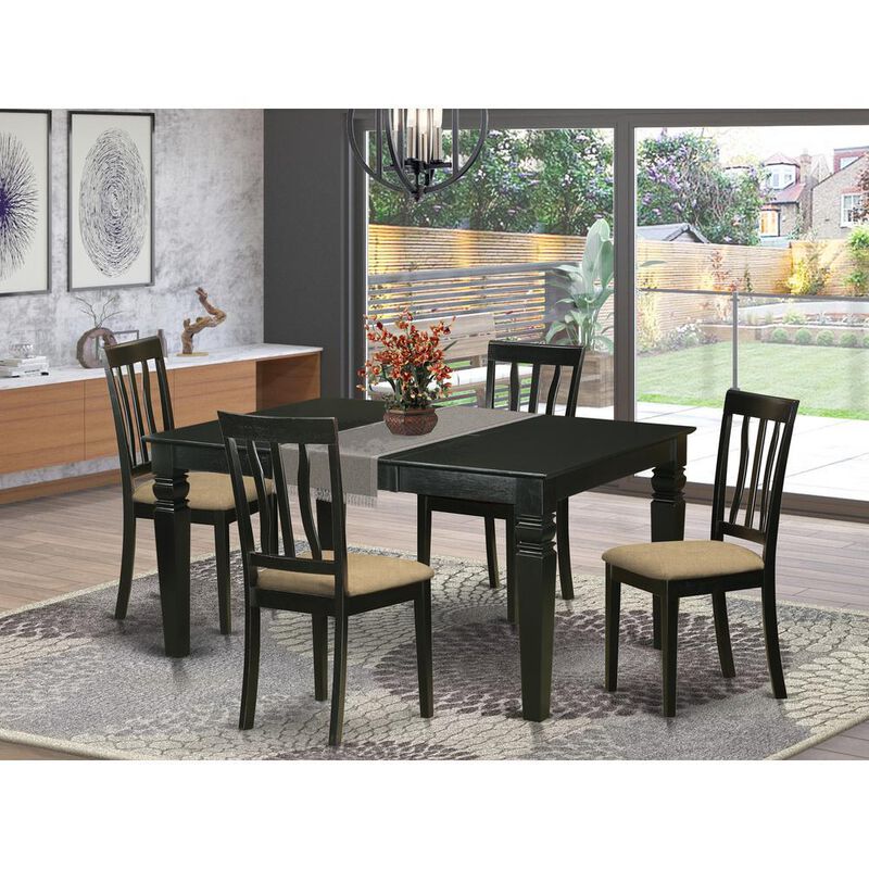 5 Pc dinette Table set - Kitchen dinette Table and 4 Kitchen Dining Chairs