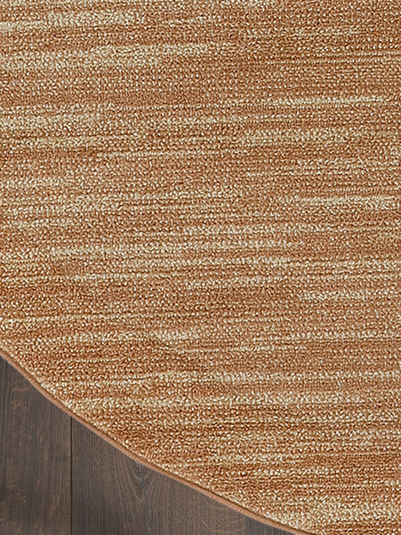 Nourison Essentials NRE01 Rust 6' x Round Rug image number 2