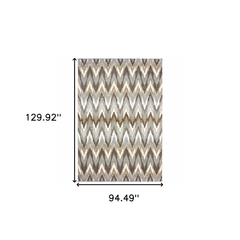 HomeRoots Ikat Pattern Area Rug image number 3