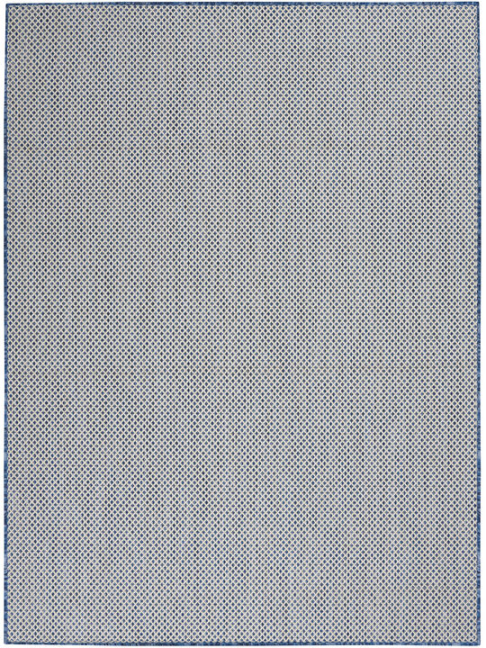 Courtyard COU01 Ivory/Blue 6' x 9' Rug