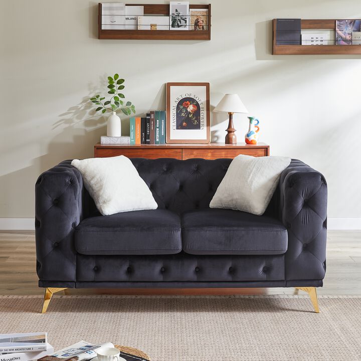 TATEUS Deluxe Velvet Loveseats
