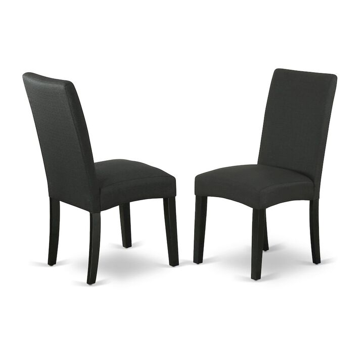 East West Furniture Dining Room Set Black