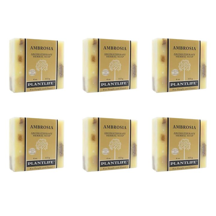 PLANTLIFE BAR SOAP AMBROSIA 6 PACK
