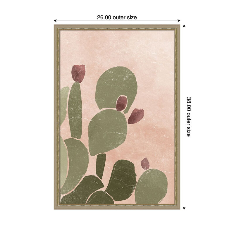 Desert Cactus II by Yuyu Pont Framed Canvas Wall Art image number 2