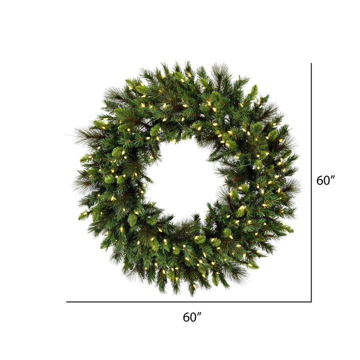 Vickerman 60" Bangor Mix Pine Wreath Dura-Lt 600WW