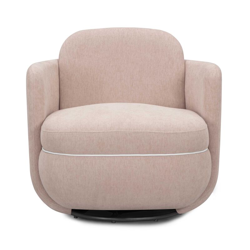 TOV Furniture Wolfie Light Pink Chenille Swivel Chair image number 0
