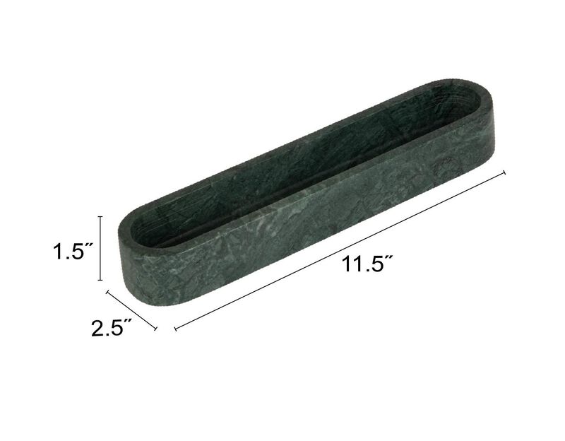 Green Marble Oval Dish image number 2