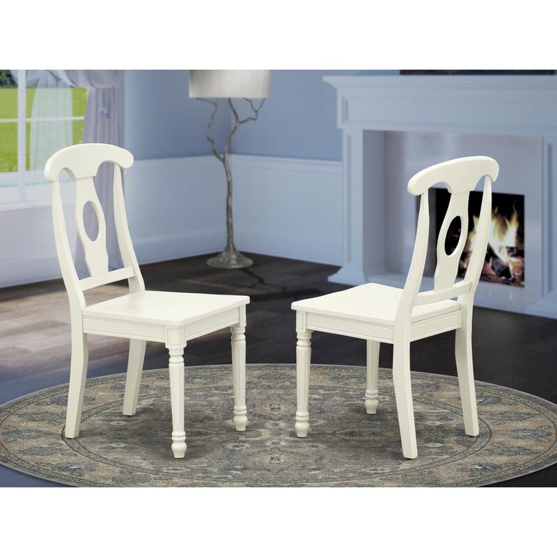 Dining Chair Linen White, KEC-LWH-W