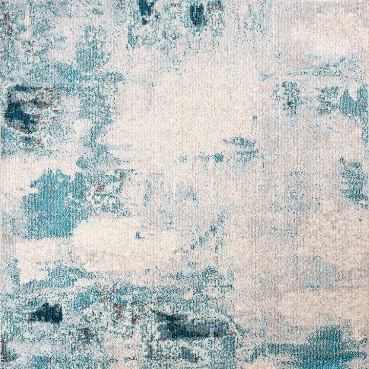 Contemporary Pop Modern Abstract Vintage Square Area Rug