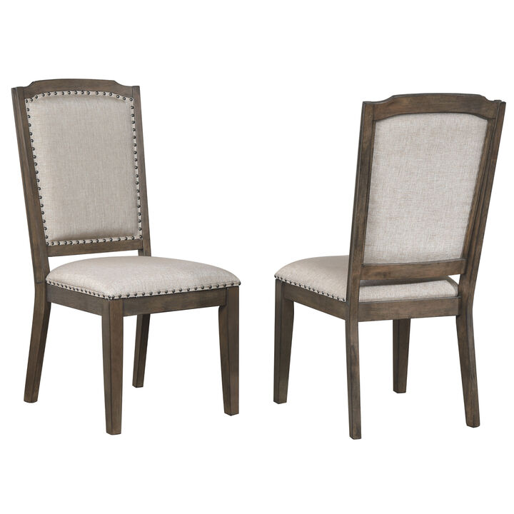 Cali Gray and Brown Side Chair (Set of 2)