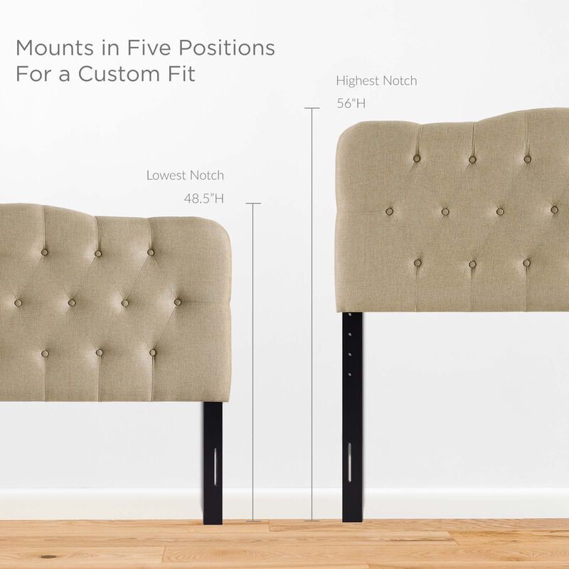 Modway - Annabel Queen Upholstered Fabric Headboard image number 4