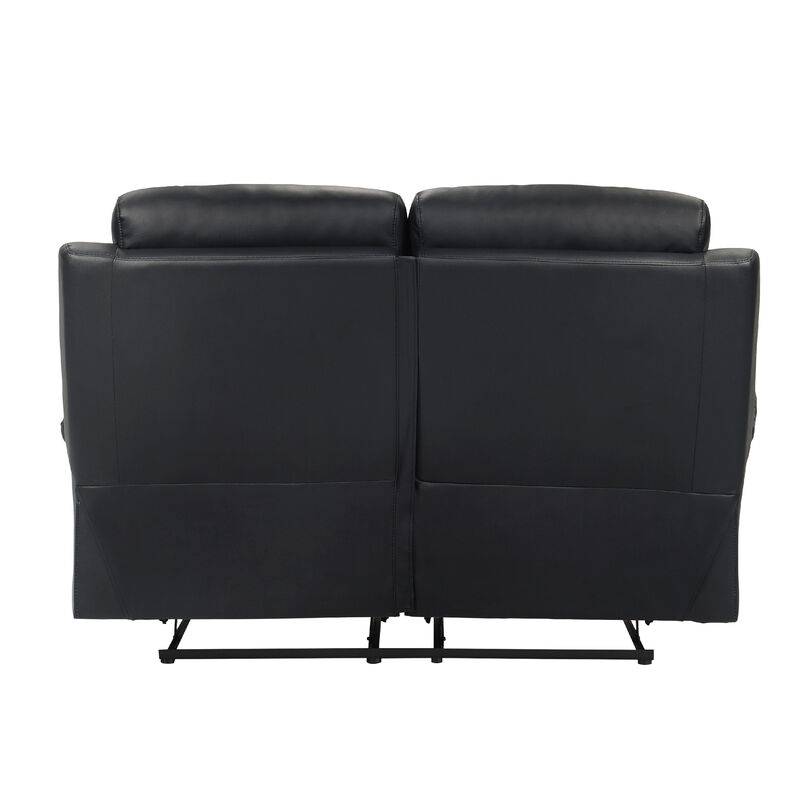Hanna Manual Double Recliner Loveseat, Leather image number 3