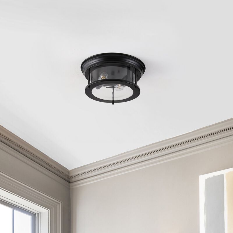 Lauren Metal/Glass LED Flush Mount