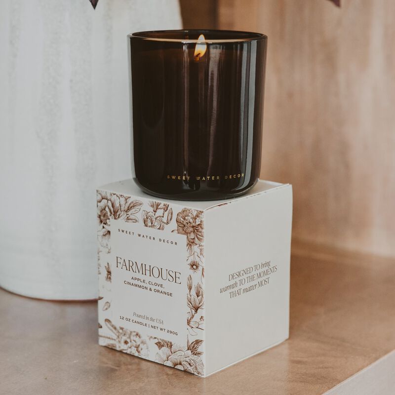 Sweet Water Decor Farmhouse 12 oz Boxed Soy Candle image number 2