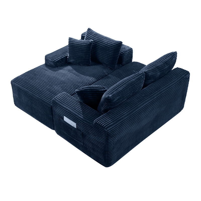 Dorcro 94.5" Cloud Modular Sectional Sofa image number 5