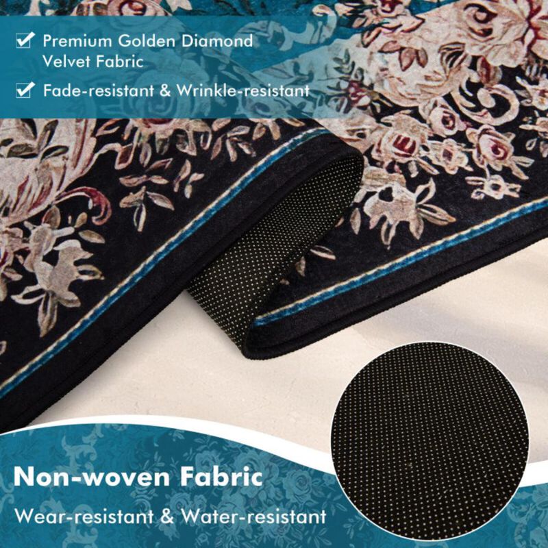 Hivvago Area Rug with Non-Shedding Surface and Anti-slip Bottom