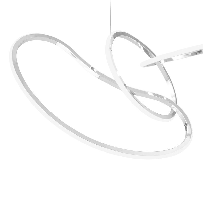 Seoul Chandelier Chrome Metal Integrated LED Dimmable