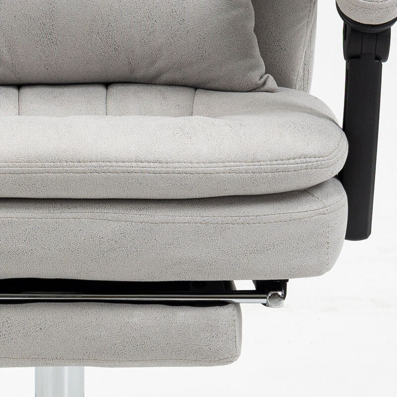 Massage Office Chair with Adjustable Height, Reclining Back, and Rolling Base