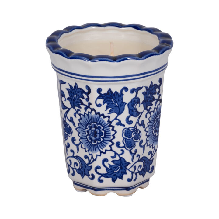 Fluted Chinoiserie Candle