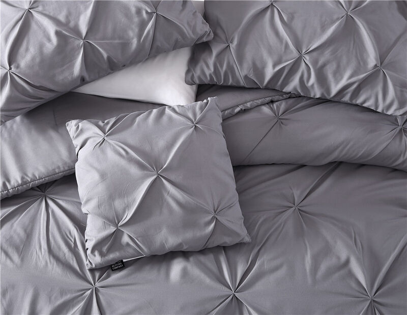 Spruce 4 Piece Comforter Set Queen Gray