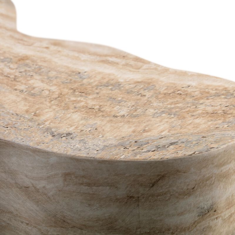 Slab Marble Short Side Table image number 6