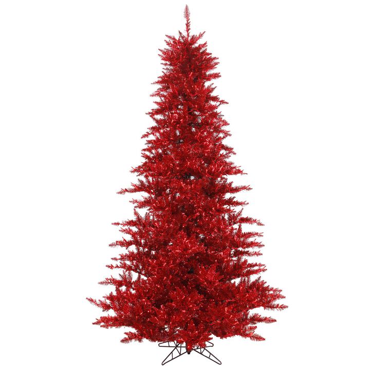 Vickerman Tinsel Red Fir Tree -