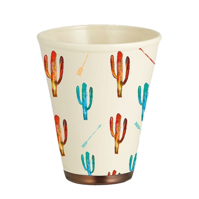 Cactus Ceramic Wastebasket image number 0