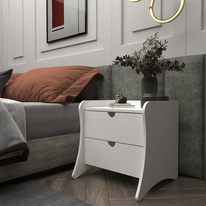 Coney White Nightstand
