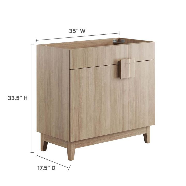 Modway Miles 36” Bathroom Vanity Cabinet (Sink Basin Not Included)