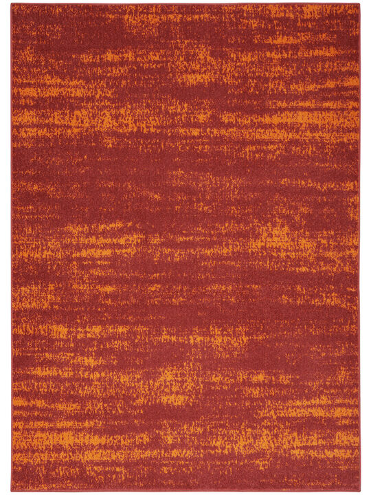 Nourison Essentials NRE03 Red 6' x 9' Rug