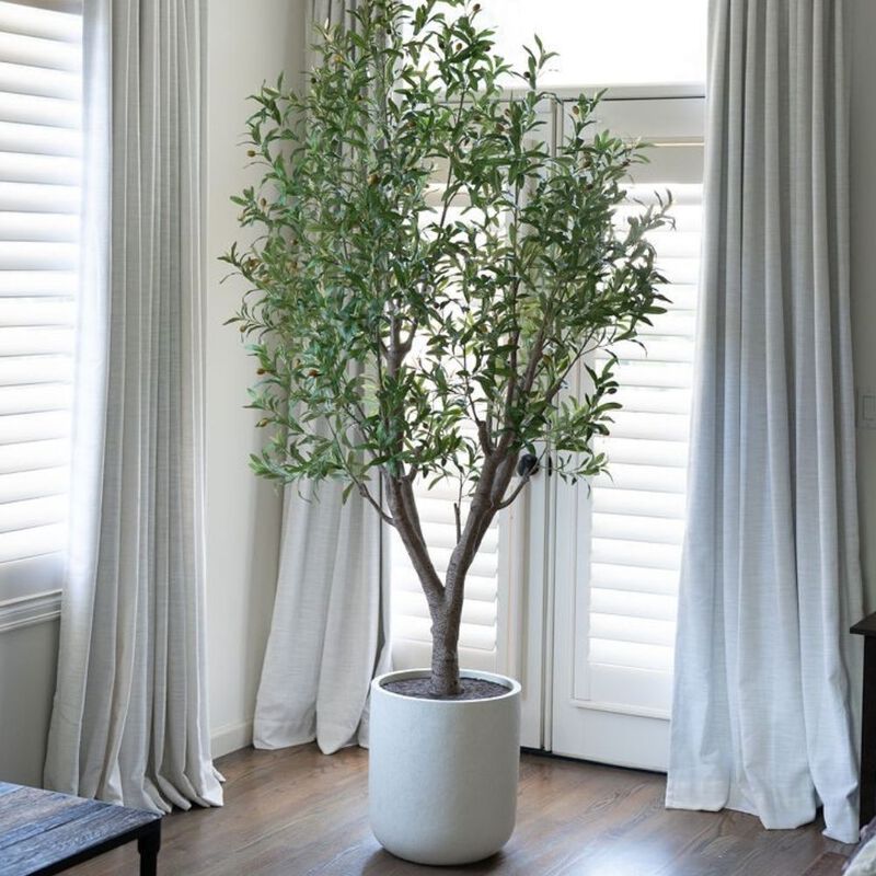 8' Artificial Olive Tree image number 1