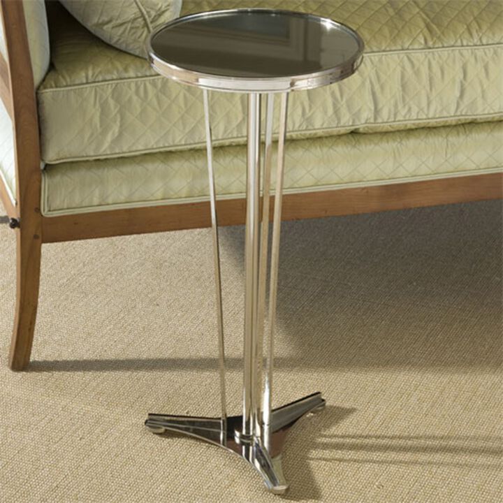 French Moderne Side Table- Silver
