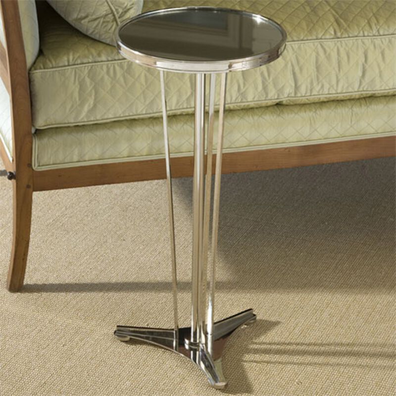 French Moderne Side Table- Silver