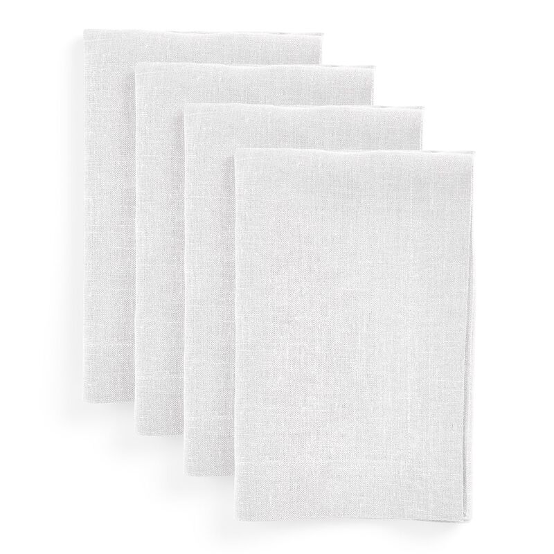 Solino Home 100% Pure Linen Dinner Napkins 20 x 20 Inch Set of 4 - Diana