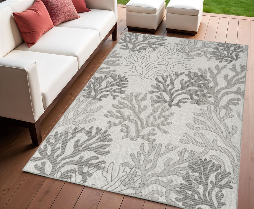 HomeRoots Nautical Indoor Outdoor Area Rug