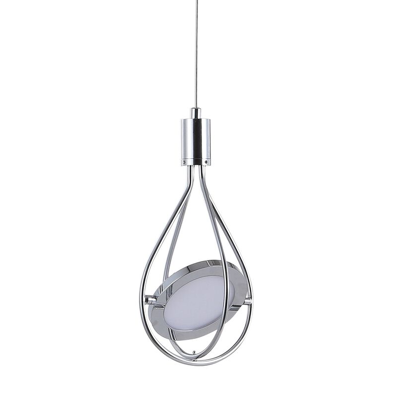 Orion 5.5" Adjustable Modern Integrated 1-Light Cluster LED Metal Pendant