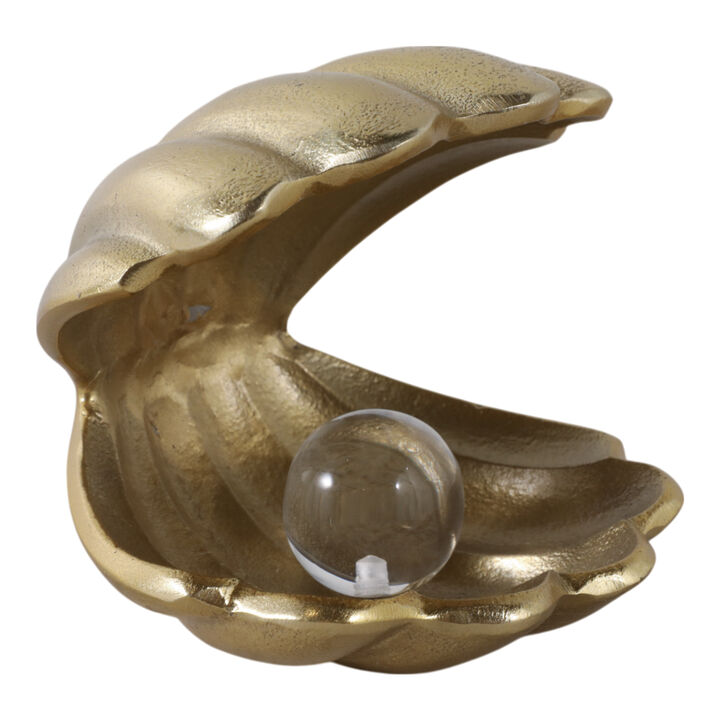 5" Clam With Acrylic Pearl