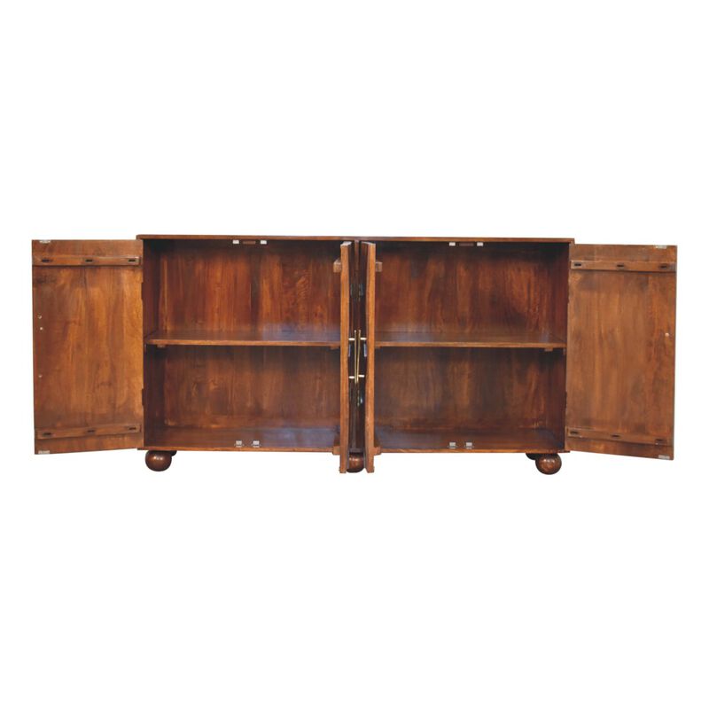 Artisan Furniture Solid Wood Wavecrest Chestnut Cabinet