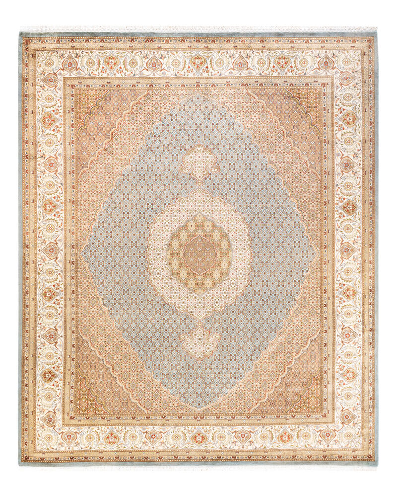 Mogul, One-of-a-Kind Hand-Knotted Area Rug  - Light Blue, 8' 2" x 10' 2" image number 1