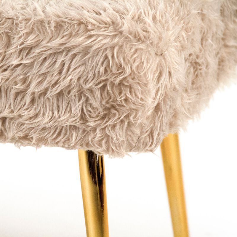 Faux Fur Bench image number 1