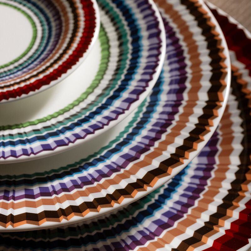 Soup Plates WAVES Set of 2, diam. 8.66" image number 1