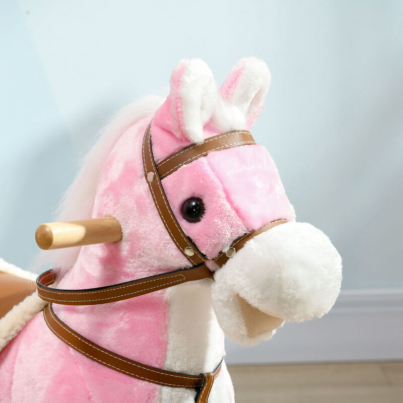 BreeBe Plush Rocking Horse with Sound for Toddlers image number 7