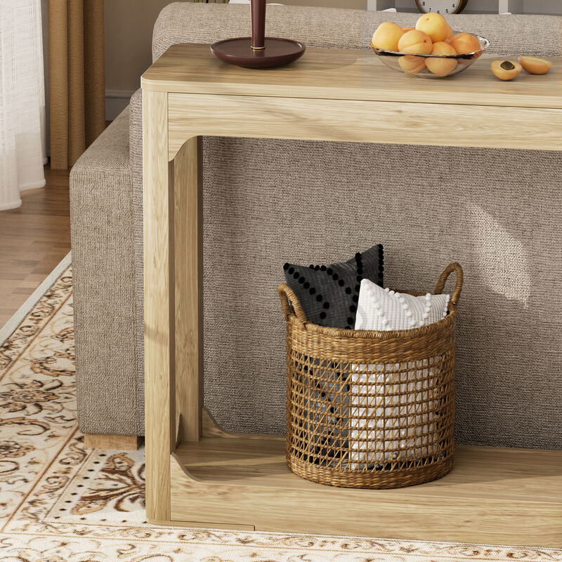 Nulvud wood console table image number 7