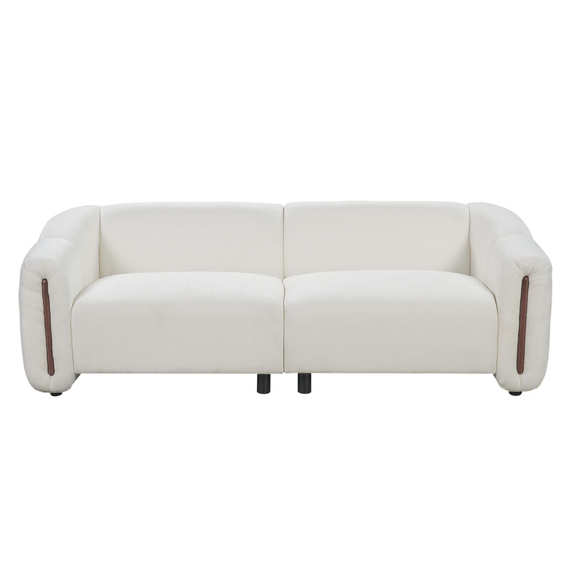 Vixba 87.4" Modern Curved Block Sofa image number 0