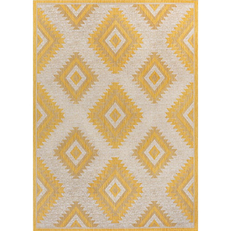Lior Geometric Moroccan Diamond Indoor/Outdoor Area Rug