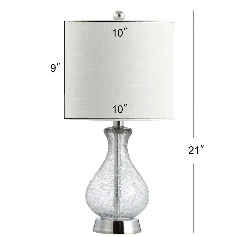 Playa Metal/Bubble Glass LED Table Lamp