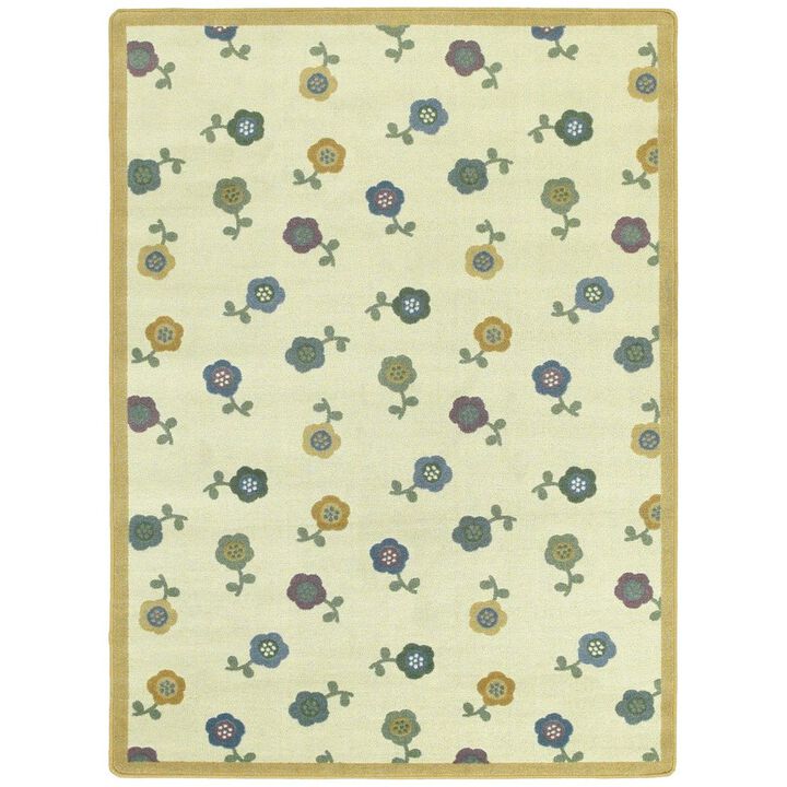 Joy Carpets Kid Essentials Awesome Blossom  Area Rug in Color Soft